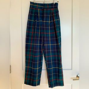 Plaid urban outfitters trousers